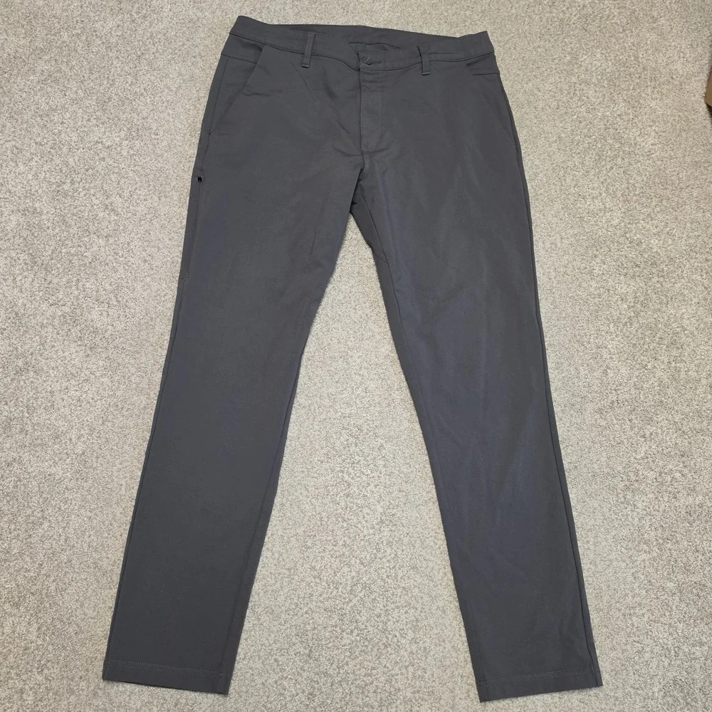 BYLT Everyday Pant 2.0 Slim Fit Mens 36x30 Gray Athleisure Lightweight Golf